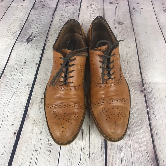 Aston Grey Other - Aston Grey Men's  Kobe Brown Leather Dress Shoes